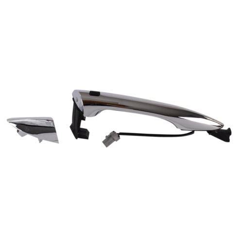 2014-15 Hyundai Elantra Front Passenger Side with Smart Entry Exterior Door Handle Chrome TRQ DHA30749