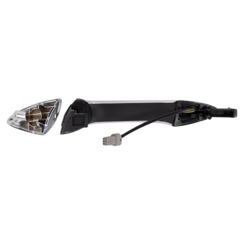 2014-15 Hyundai Elantra Front Passenger Side with Smart Entry Exterior Door Handle Chrome TRQ DHA30749