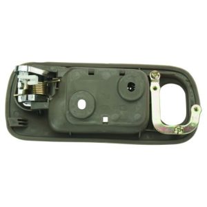 2001-05 Honda Civic Front Driver Side with Power Door Locks Interior Door Handle Chrome & Brown TRQ DHA49635