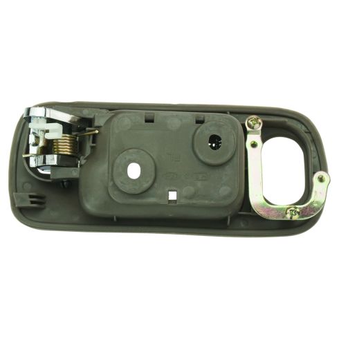 2001-05 Honda Civic Front Driver Side with Power Door Locks Interior Door Handle Chrome & Brown TRQ DHA49635