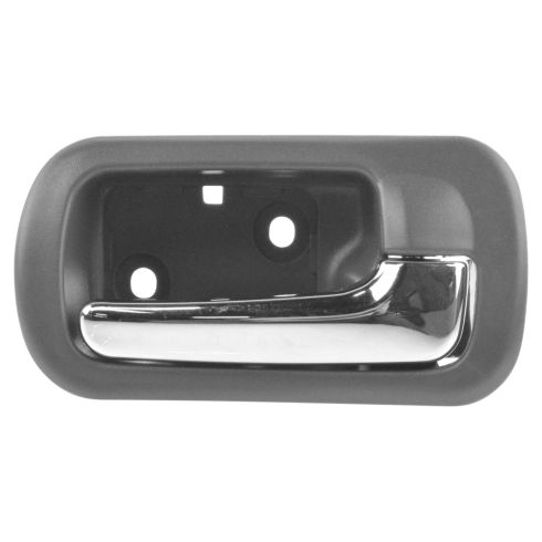 2001-05 Honda Civic Rear Passenger Side Interior Door Handle Chrome & Taupe TRQ DHA49642