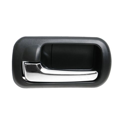 2001-05 Honda Civic Rear Driver Side Interior Door Handle Chrome & Black TRQ DHA49651