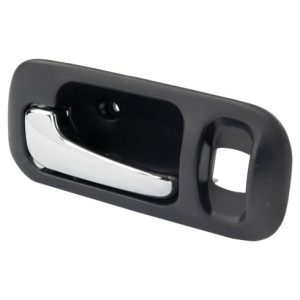 1997-01 Honda CR-V Rear Driver Side Interior Door Handle Chrome & Dark Gray TRQ DHA68442
