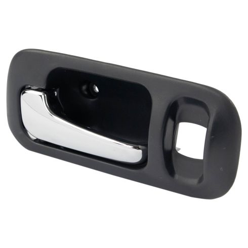 1997-01 Honda CR-V Rear Driver Side Interior Door Handle Chrome & Dark Gray TRQ DHA68442