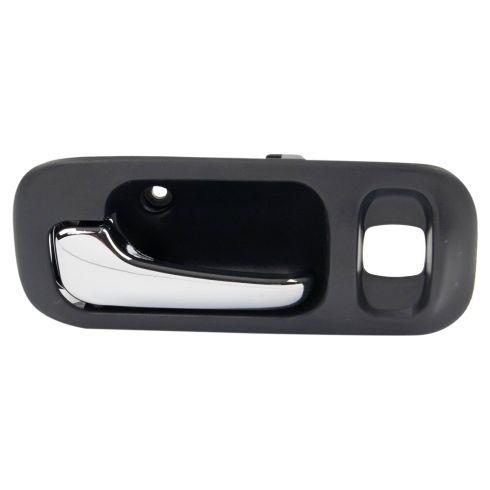 1997-01 Honda CR-V Rear Driver Side Interior Door Handle Chrome & Dark Gray TRQ DHA68442