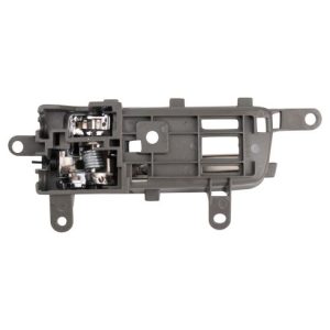 2007-12 Nissan Sentra Rear Passenger Side Interior Door Handle Black Housing With Chrome Lever TRQ DHA46656