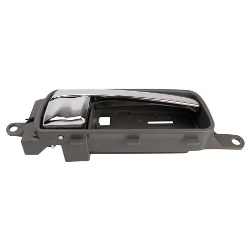 2007-12 Nissan Sentra Rear Passenger Side Interior Door Handle Black Housing With Chrome Lever TRQ DHA46656