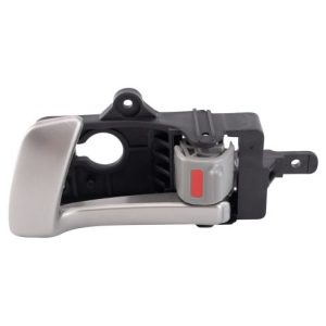 2007-12 Hyundai Santa Fe Front Driver Side Interior Door Handle Gray Housing With Chrome Lever TRQ DHA45993