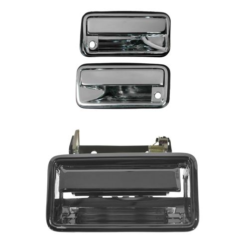 Chevrolet GMC Driver & Passenger Side 3 Piece Exterior Door & Tailgate Handle Set TRQ DHA67470