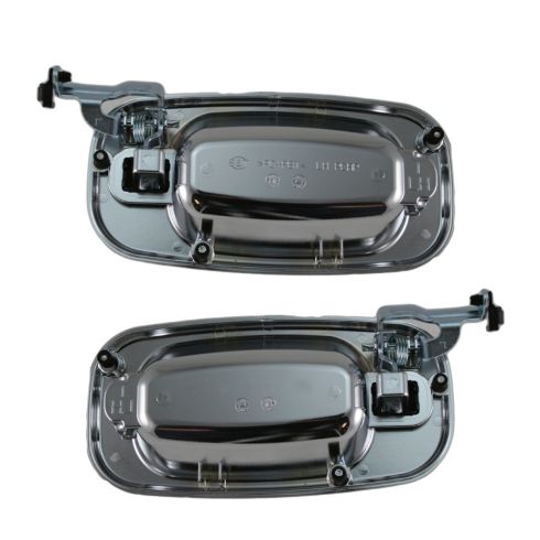 Chevrolet GMC Cadillac Rear Driver & Passenger Side 2 Piece Exterior Door Handle Set TRQ DHA37026