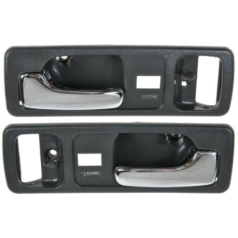 1990-93 Honda Accord Coupe Driver & Passenger Side with Power Door Locks 2 Piece Interior Door Handle Set TRQ DHA72566