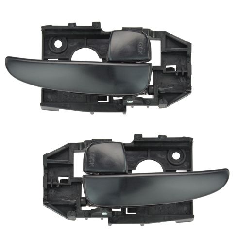 2001-06 Hyundai Elantra Driver & Passenger Side 2 Piece Interior Door Handle Set TRQ DHA35904