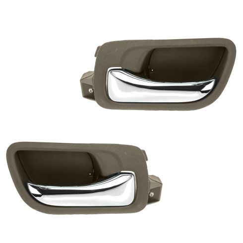 2003-07 Honda Accord Sedan Front Driver & Passenger Side 2 Piece Interior Door Handle Set TRQ DHA37653