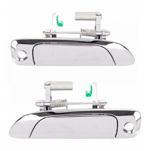 2001-05 Honda Civic Front Driver & Passenger Side 2 Piece Exterior Door Handle Set TRQ DHA35483