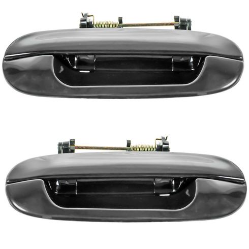 Rear Driver & Passenger Side 2 Piece Exterior Door Handle Set TRQ DHA36827