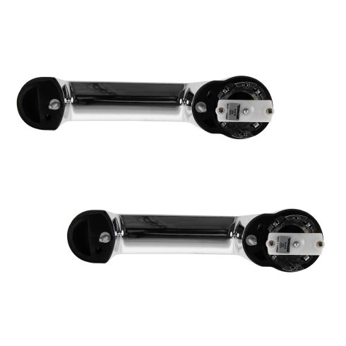 Jeep Liberty Wrangler Dodge Nitro Driver & Passenger Side 2 Piece Exterior Door Handle Set DIY Solutions BHS02805