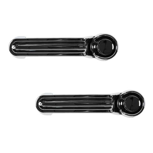 Jeep Liberty Wrangler Dodge Nitro Driver & Passenger Side 2 Piece Exterior Door Handle Set DIY Solutions BHS02805