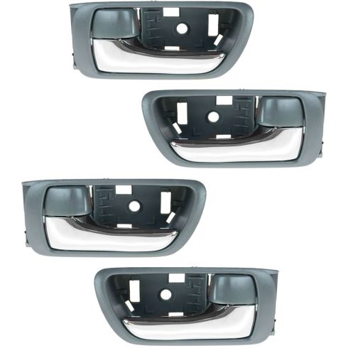 2002-06 Toyota Camry Driver & Passenger Side 4 Piece Interior Door Handle Set TRQ DHA32492
