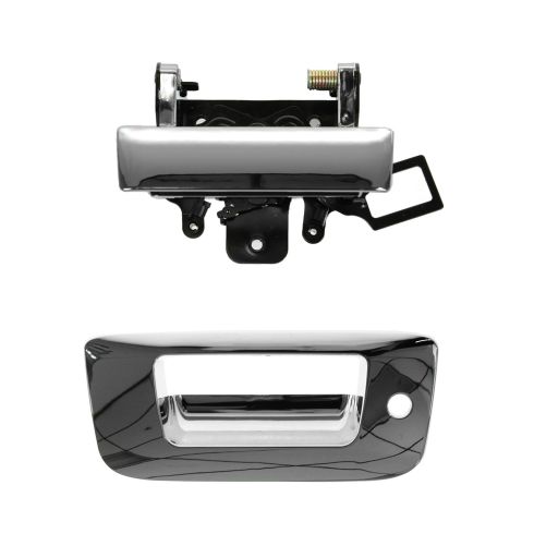 Chevrolet GMC 2 Piece Tailgate Handle & Bezel Set TRQ DHA39393