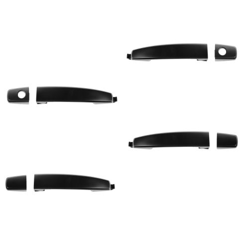 Chevrolet Saturn Driver & Passenger Side 4 Piece Exterior Door Handle Set TRQ DHA32479