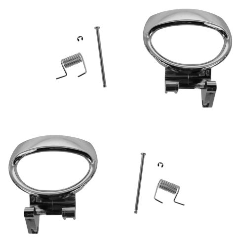2006-11 Chevrolet HHR Driver & Passenger Side 2 Piece Interior Door Handle Set TRQ DHA30193