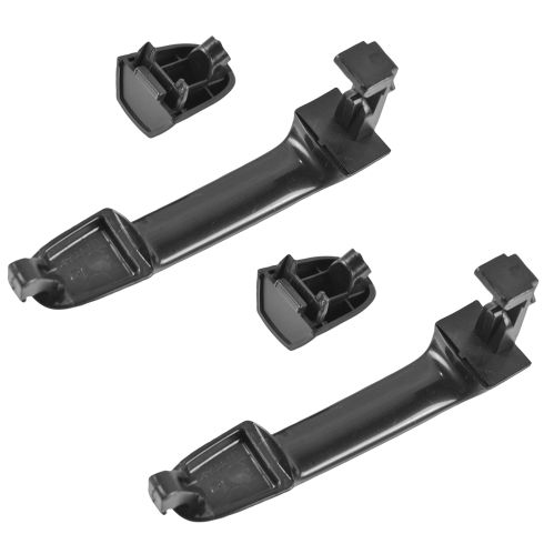 2007-10 Hyundai Elantra Rear Driver & Passenger Side without Lock Provision 2 Piece Exterior Door Handle Set TRQ DHA33129
