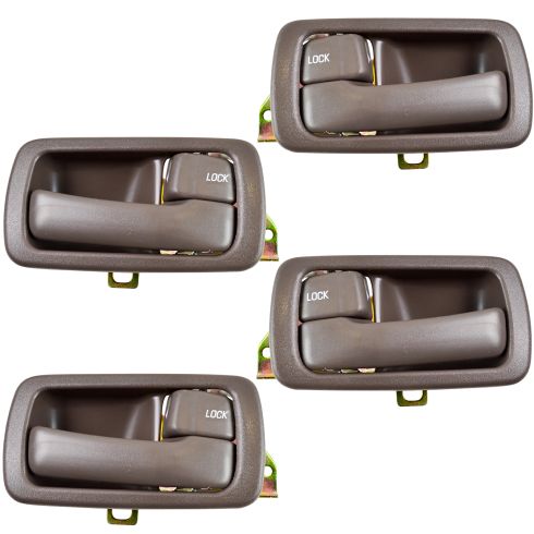 1992-96 Toyota Camry Front & Rear 12 Piece Interior & Exterior Door Handle Set TRQ DHA67469