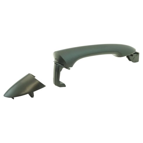 2011-14 Hyundai Sonata Rear Driver & Passenger Side without Smart Key Keyless Entry 2 Piece Exterior Door Handle Set TRQ DHA30302