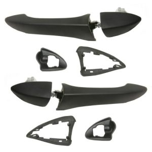 2000-06 BMW X5 Rear Driver & Passenger Side 2 Piece Exterior Door Handle Set TRQ DHA36498
