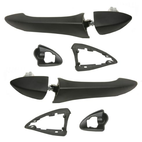 2000-06 BMW X5 Rear Driver & Passenger Side 2 Piece Exterior Door Handle Set TRQ DHA36498