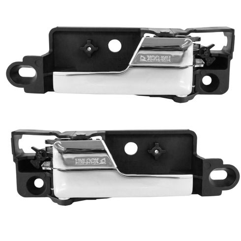 Ford Lincoln Mercury Rear Driver & Passenger Side 2 Piece Metal Reinforced Upgrade Interior Door Handle Set TRQ DHA36169
