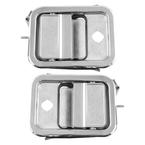 Freightliner Front Driver & Passenger Side 2 Piece Exterior Door Handle Set TRQ DHA37268
