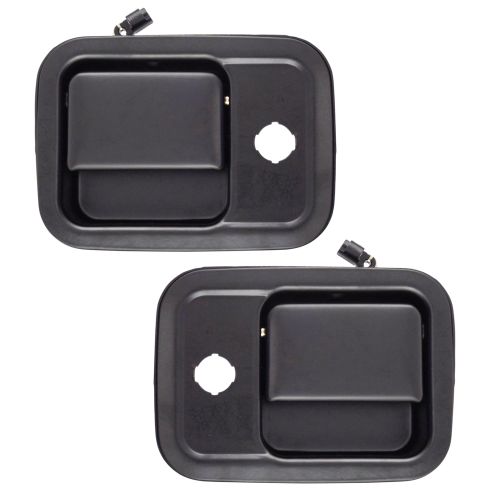 Freightliner Front Driver & Passenger Side 2 Piece Exterior Door Handle Set TRQ DHA37258