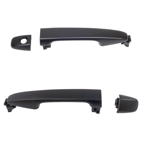 2012-17 Toyota Camry Front Driver & Passenger Side without Keyless Entry without Passenger Front Lock Provision 2 Piece Exterior Door Handle Set TRQ DHA37204