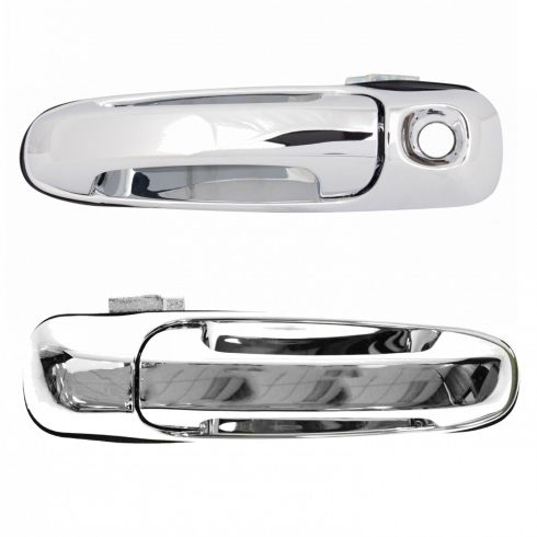 Dodge Ram Mitsubishi Front Driver & Passenger Side 2 Piece Exterior Door Handle Set TRQ DHA37138