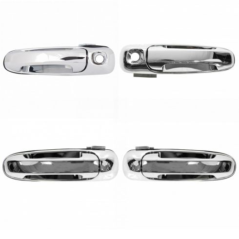 Dodge Ram Mitsubishi Front & Rear 4 Piece Exterior Door Handle Set TRQ DHA37128