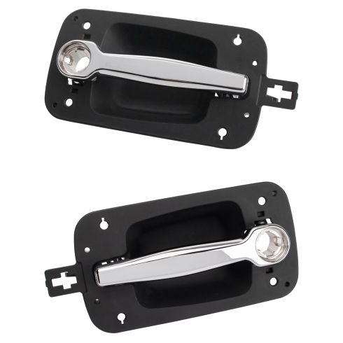 2008-14 International ProStar Front Driver & Passenger Side 2 Piece Exterior Door Handle Set TRQ DHA31484