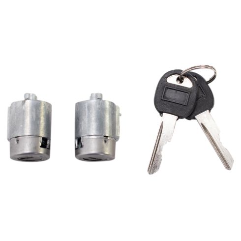 Chevrolet GMC 2 Piece Door Lock Cylinder Set TRQ BDA02084