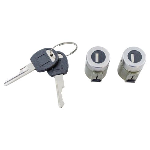 Chevrolet GMC 2 Piece Door Lock Cylinder Set TRQ BDA69222