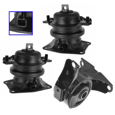 2005-07 Honda Odyssey 3 Piece Engine Mount Set TRQ MTA71129