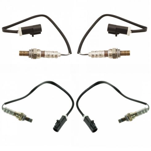 Ford Lincoln Mercury Driver & Passenger Side 4 Piece O2 Oxygen Sensor Set TRQ OSA61636