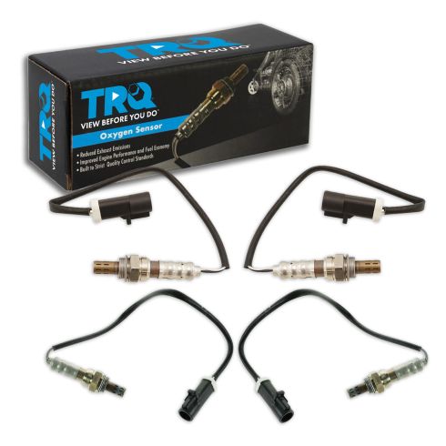 Ford Lincoln Mercury Driver & Passenger Side 4 Piece O2 Oxygen Sensor Set TRQ OSA61636