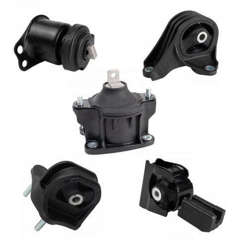2013-17 Honda Accord L4 2.4L Automatic Transmission 5 Piece Engine & Transmission Mount Kit TRQ MTA34779