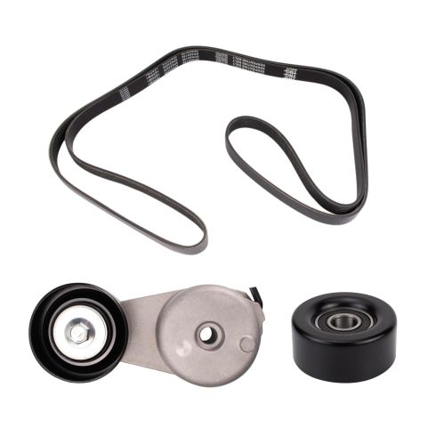 Chevrolet GMC Hummer 3 Piece Serpentine Drive Belt Component Kit TRQ BPA27085
