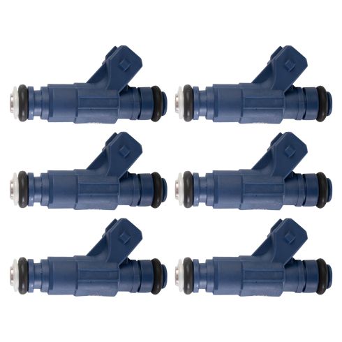 Ford Mazda Mercury 6 Piece Fuel Injector Set TRQ FIA60786