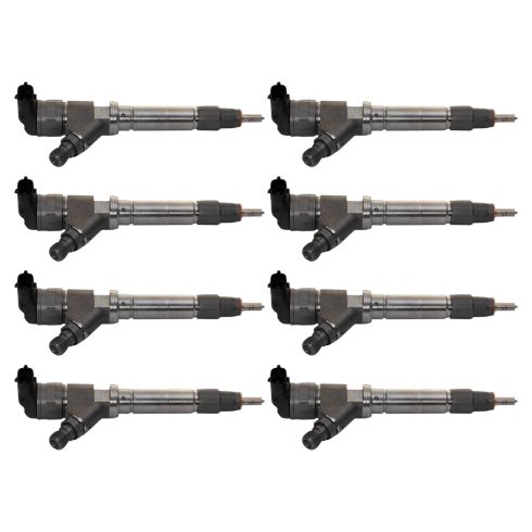 Chevrolet GMC 8 Piece Fuel Injector Set Bosch 1AEEK01601