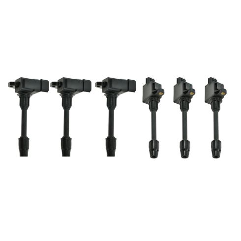 2000 Nissan Maxima Infiniti I30 6 Piece Ignition Coil Set TRQ ICA61443