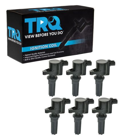 Lincoln LS Jaguar S-Type 6 Piece Ignition Coil Set TRQ ICA61447