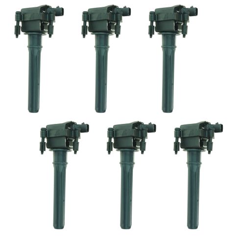 Dodge Chrysler Plymouth 6 Piece Ignition Coil Set TRQ ICA61473