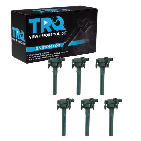 Dodge Chrysler Plymouth 6 Piece Ignition Coil Set TRQ ICA61473